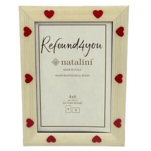 Natalini - ‘Hearts’ picture frame. 4” x 6”. NWT. Firm!